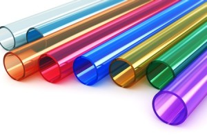 Acrylic plastic tubes